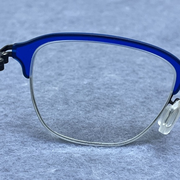MODO Glasses 4077 Eyeglasses Frames Only 47-20-140 Titanium Blue‎ Half Rim Japan - Picture 8 of 12